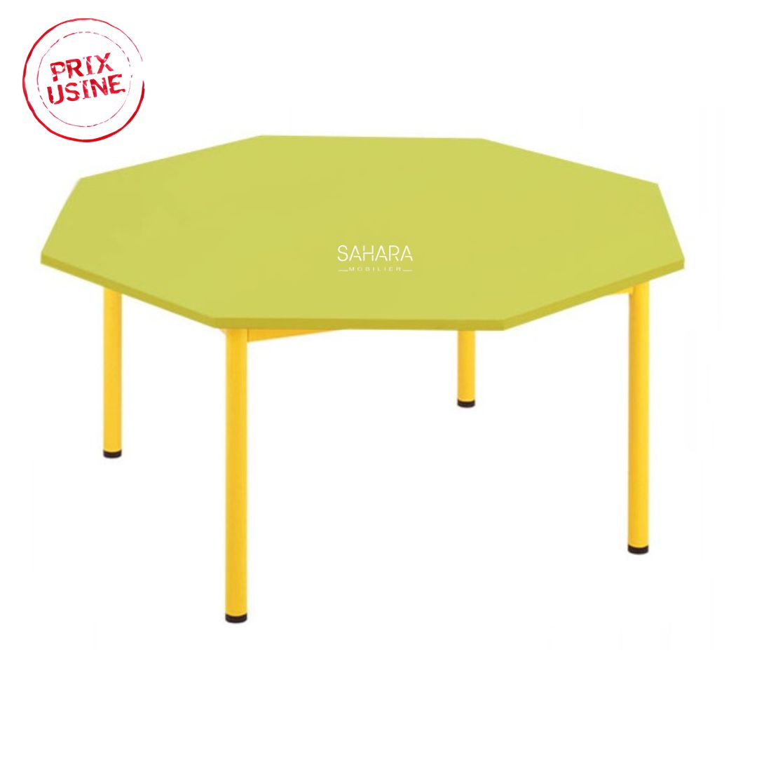 Table octogonale pour maternelle et primaire A0561