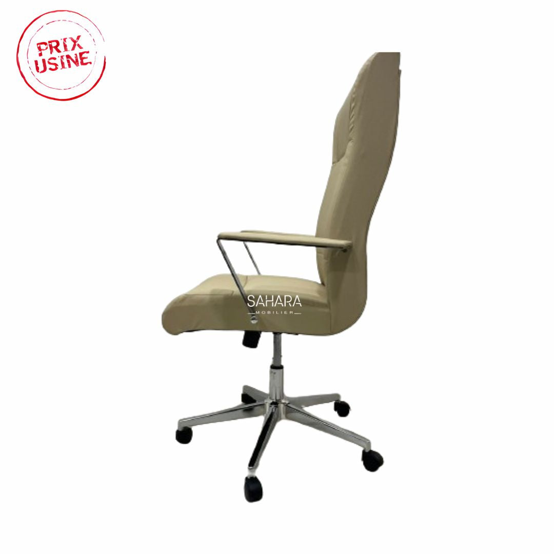 Fauteuil Président BLAD en Beige Réf B3591