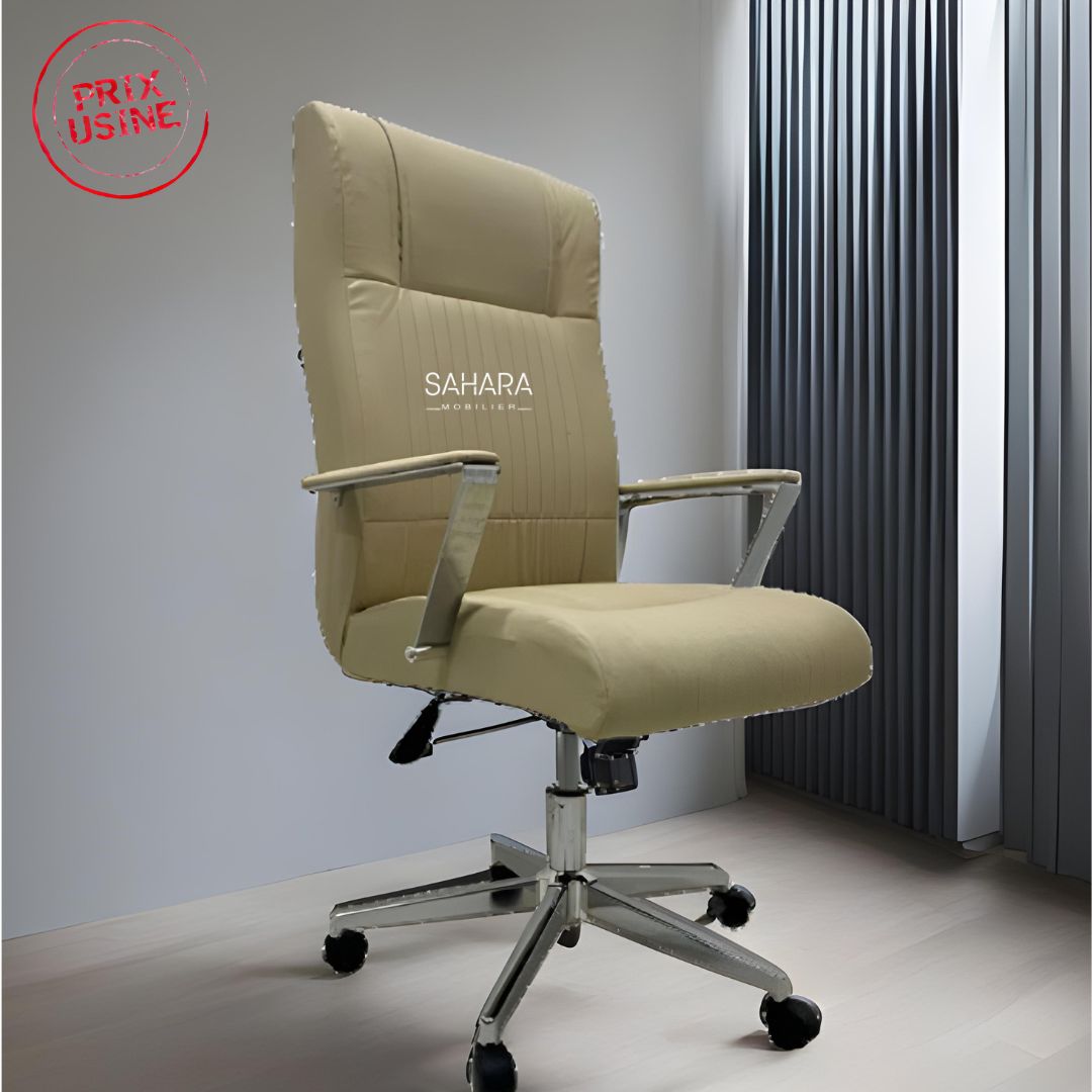 Fauteuil Président BLAD en Beige Réf B3591