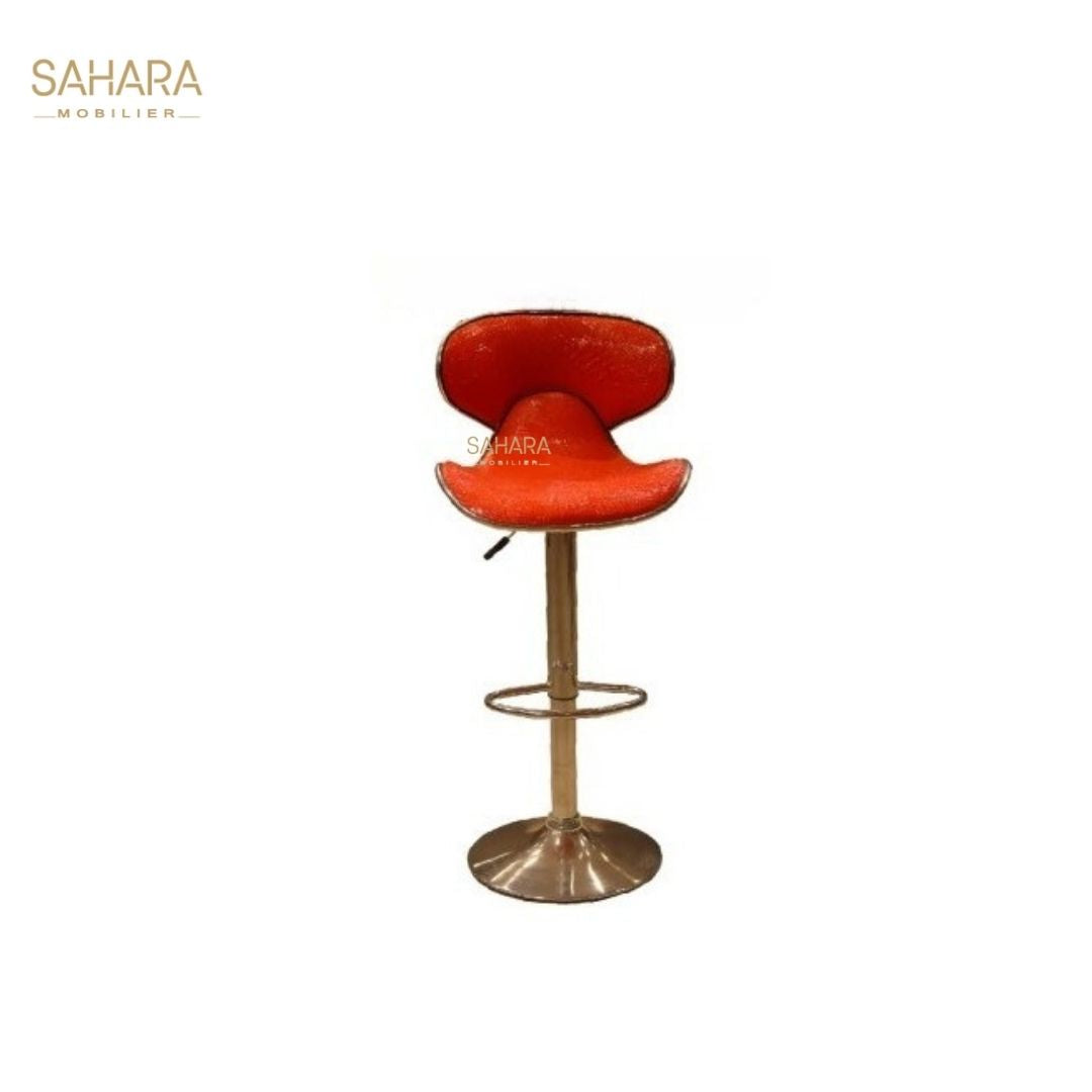 Tabouret avec Dossier et Pieds en métal Réf B3061