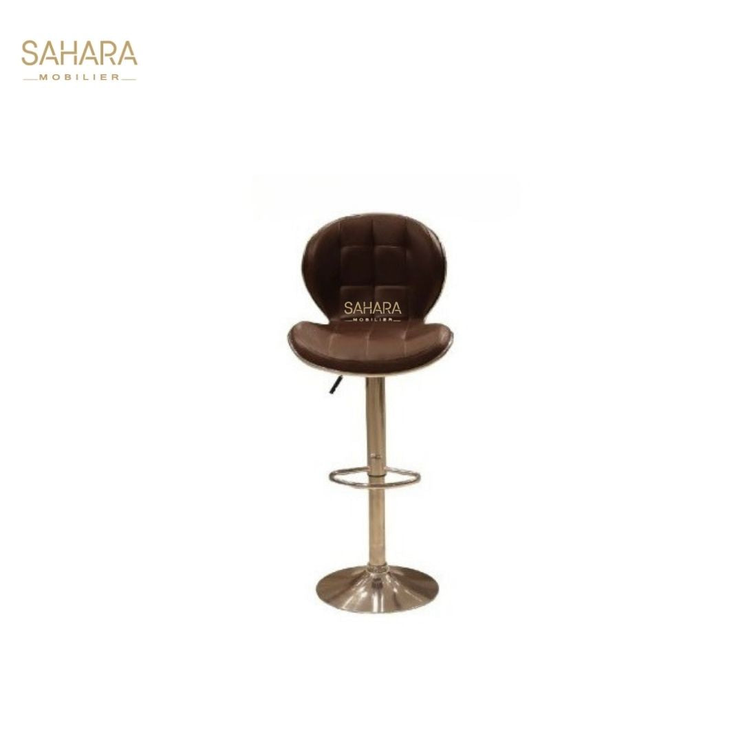 Tabouret avec Dossier et Pieds en métal Réf B3059