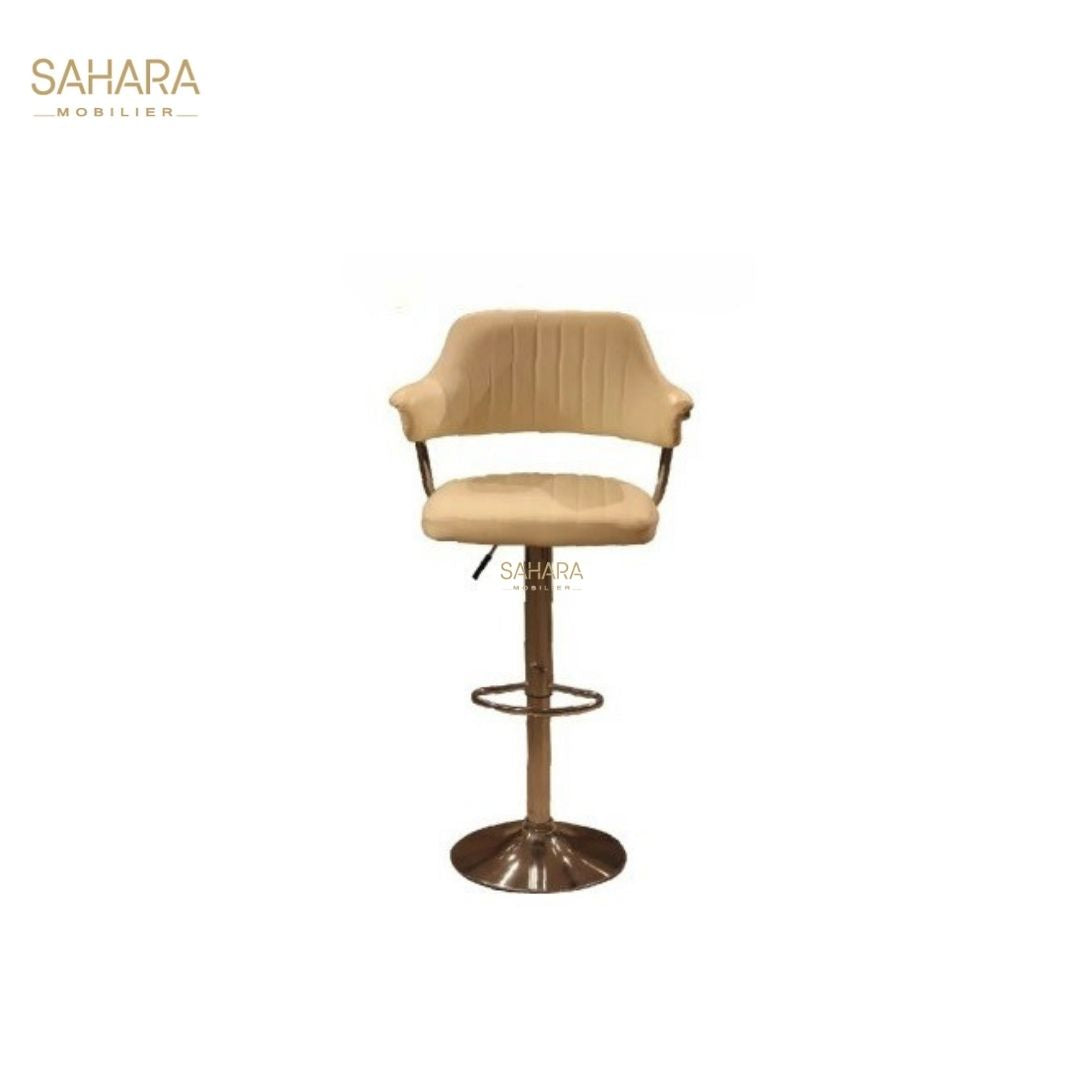 Tabouret avec Dossier et Pieds en métal Réf B3060