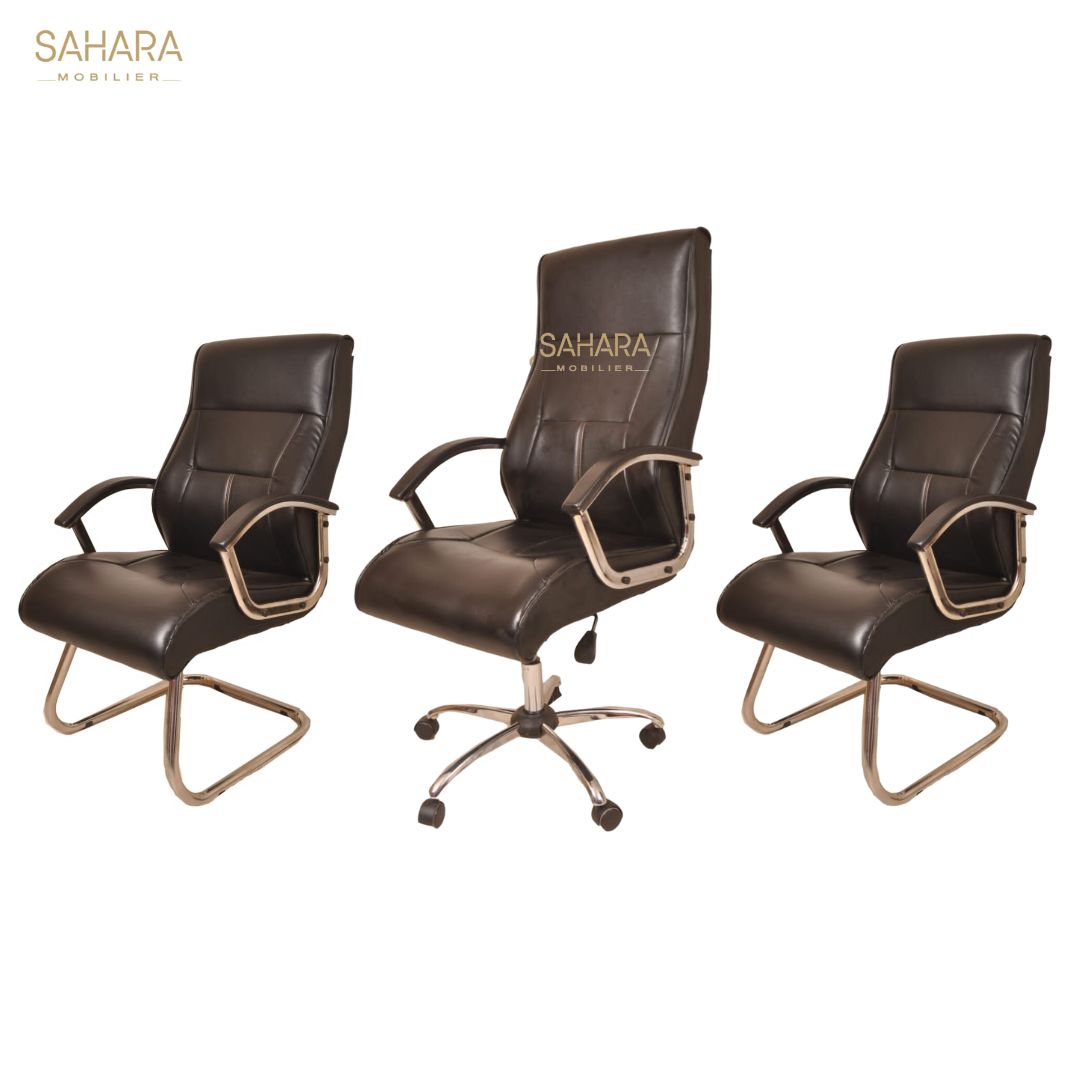 Ensemble Fauteuils Noir Réf B2888