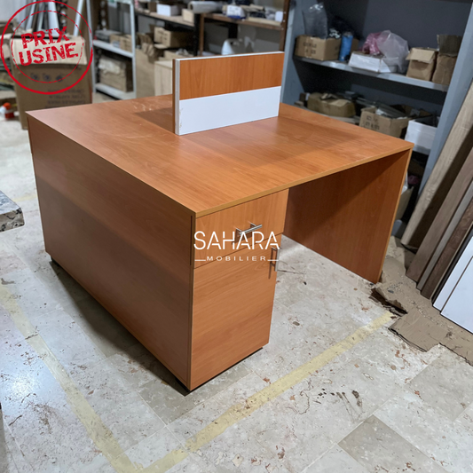 Bureau bench 2 positions avec caisson Réf. B1786