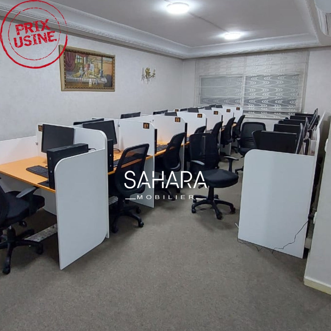 Bureau bench 4 positions en bois Réf. B1206