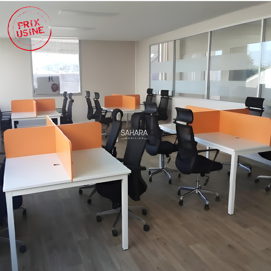 Bureau bench 4 positions WorkHub Réf. B1769