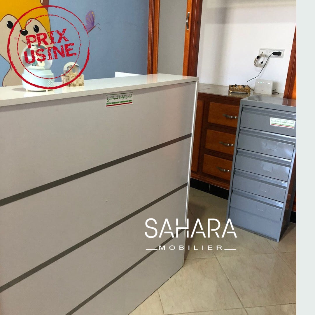 Bureau comptoir d'accueil 140 cm Réf. A0505
