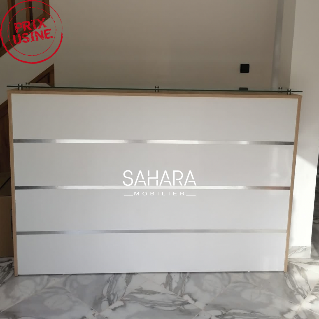 Bureau comptoir d'accueil 140 cm Réf. A0505