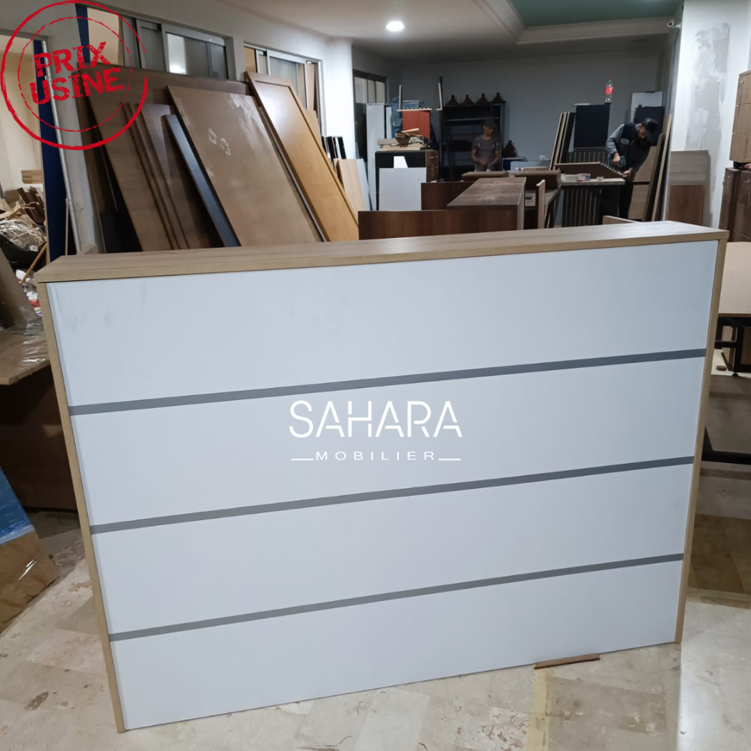 Bureau comptoir d'accueil 140 cm Réf. A0505