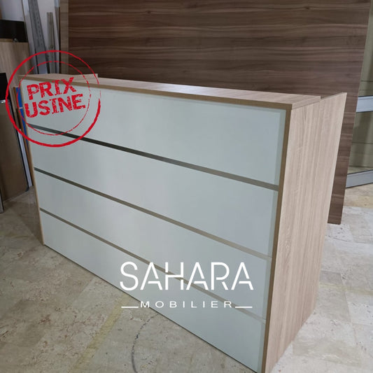 Bureau comptoir d'accueil 140 cm Réf. A0505