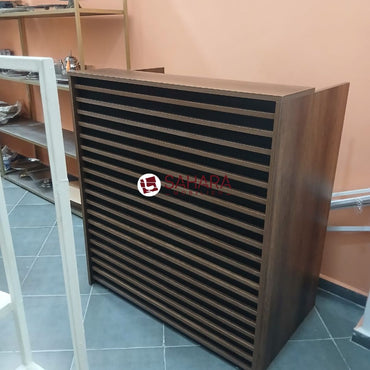 Bureau d'accueil avec caisson mobile