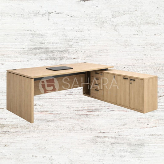 Pieds panneaux en mélaminé, épaisseur 38 mm, hors ABS 1 mm
Equipés de régulateurs de nivellement (10 mm)
Poutre métallique section 100 x 40 mm, épaisseur 1,5 mm
Soutien équerres métalliques rétractables en forme de L, épaisseur 2 mm Fixation sur les poids avec tous spéciaux pour le passage des câbles.