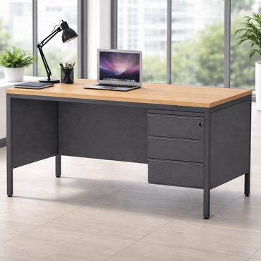 Bureau classique semi métallique Réf C0865