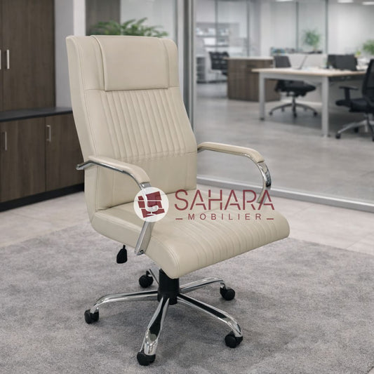 Fauteuil de direction BLAD + en Beige Réf. B2008