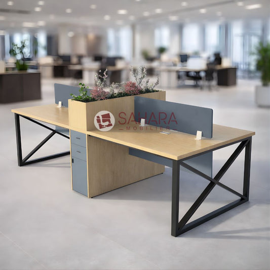 Bureau Open space 4 positions Réf C0652