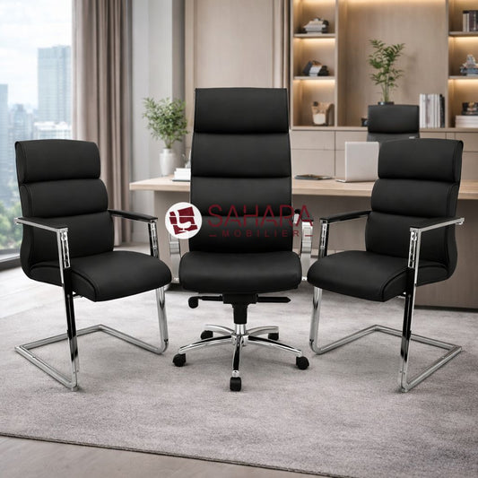 Pack fauteuils en simili cuir Réf C0653