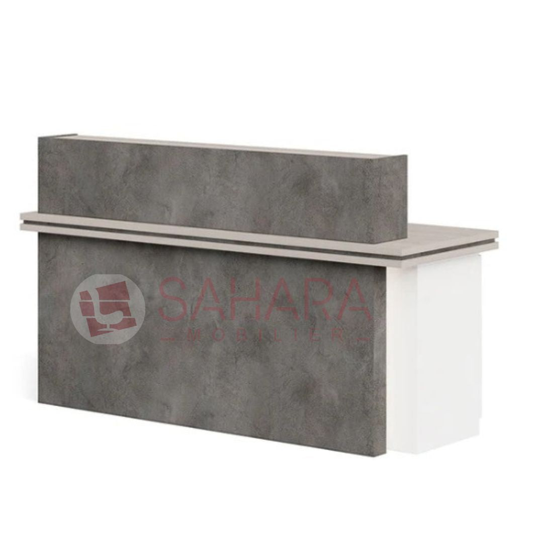 Comptoir d’Accueil Moderne Imitation Béton Réf C0172