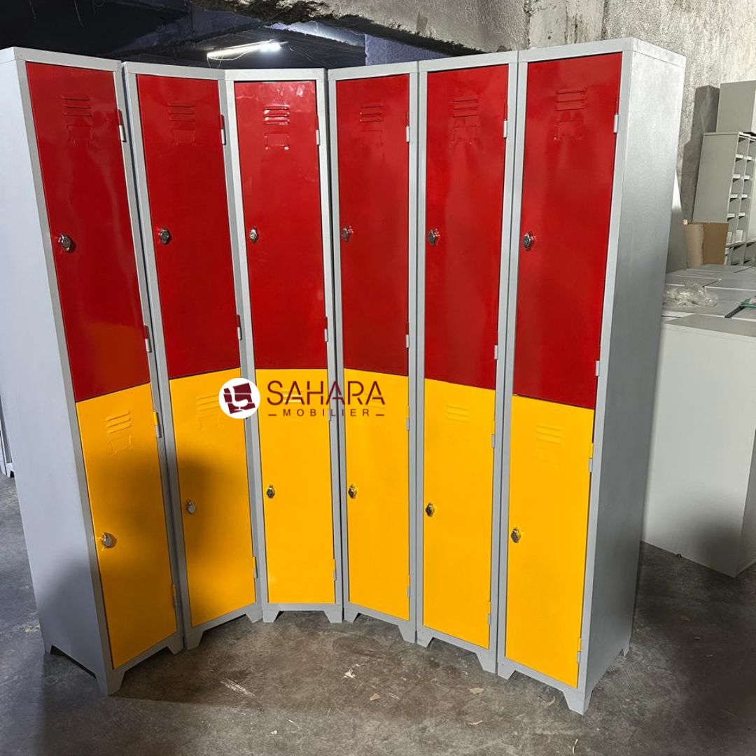 Casier vestiaire métallique 2 portes a fermeture cadenas Réf. B1977