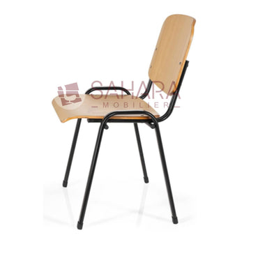 Chaise semi-métallique piétement en métal Yuna Réf B4487