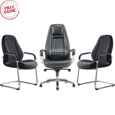 Ensemble Fauteuil TREND noir Réf B3468