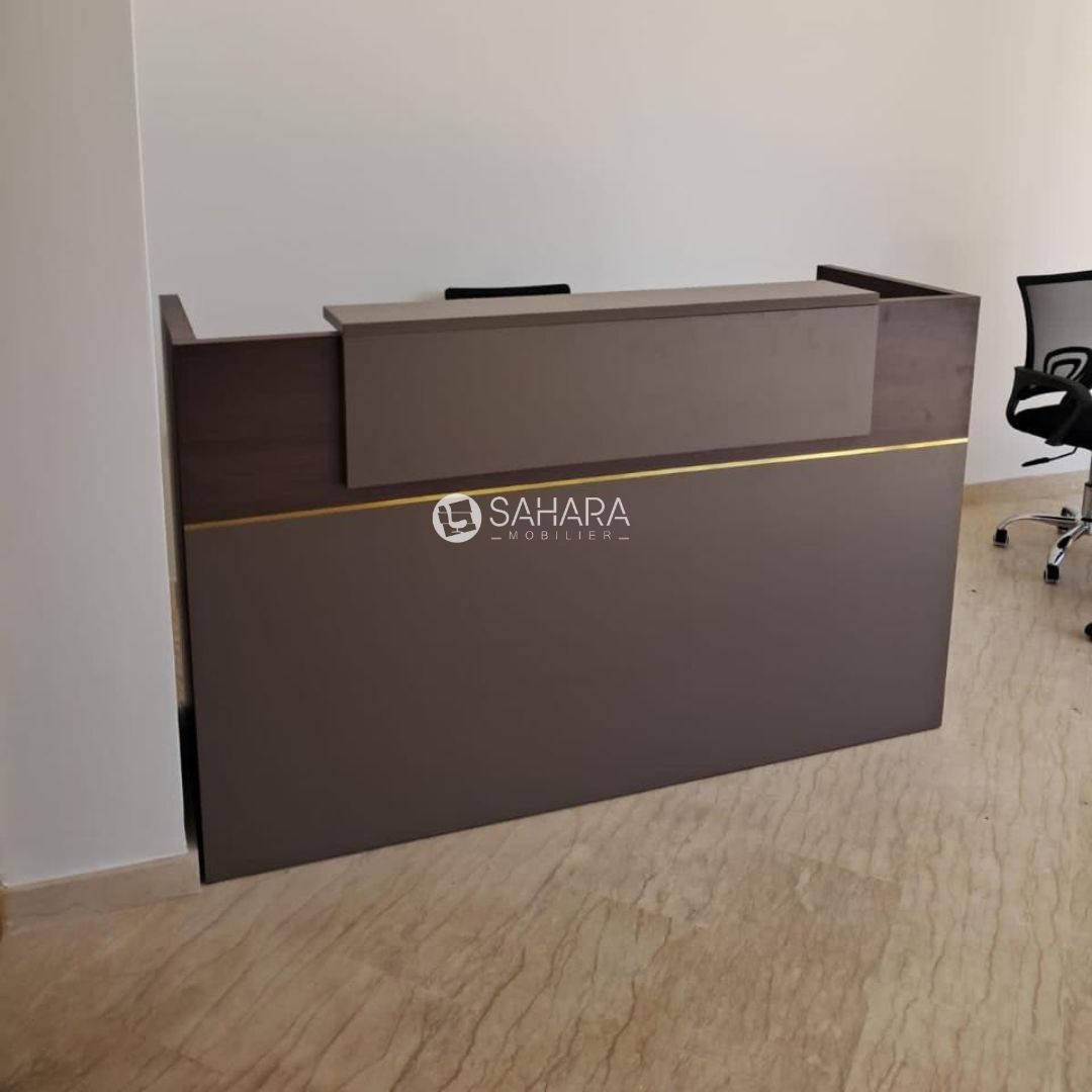 Comptoir de réception en bois 180cm Réf B4266