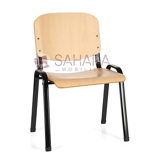 Chaise semi-métallique piétement en métal Yuna Réf B4487