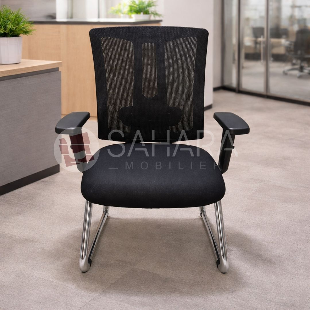 Dossier haut ergonomique en résille respirante
Soutien lombaire intégré pour un meilleur maintien du dos
Structure arrière en polypropylène renforcé
Forme incurvée pour épouser la posture naturelle