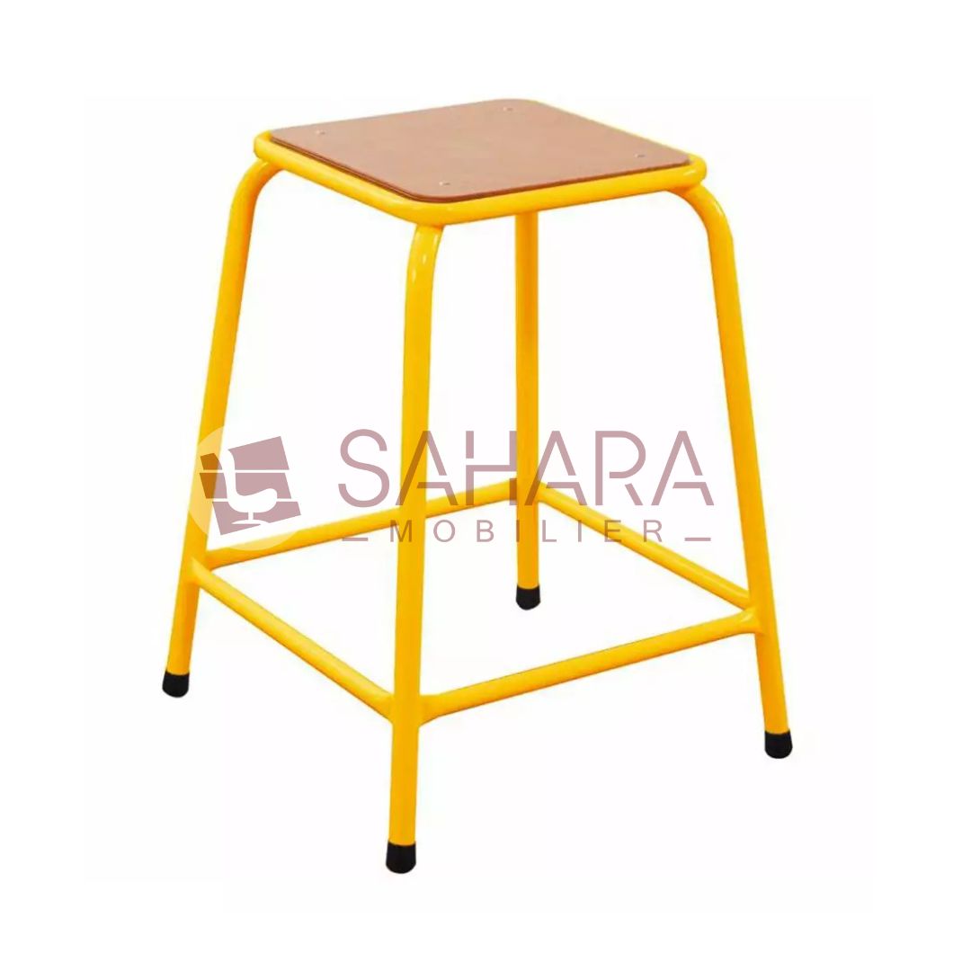 Tabouret scolaire avec repose pied Réf C0018