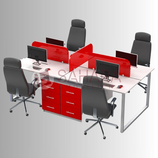 Bureau Marguerite 4 Positions Réf C0097