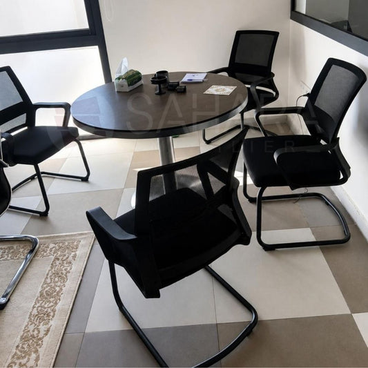 Fauteuil Visiteur en Mesh – Structure Métallique Sahara Mobilier
