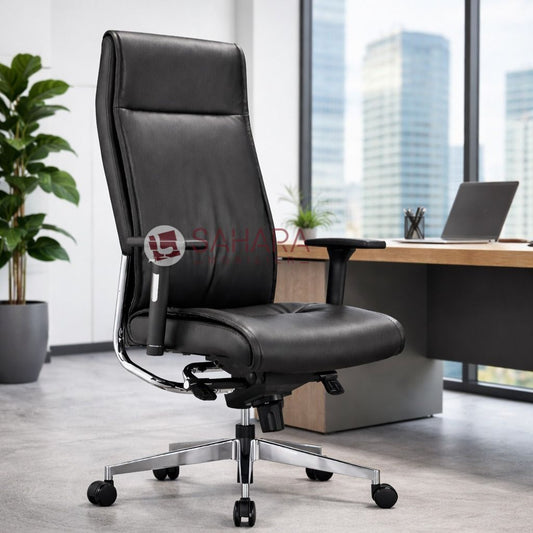 Fauteuil de direction Plame C0647 ergonomique avec dossier haut – Sahara Mobilier