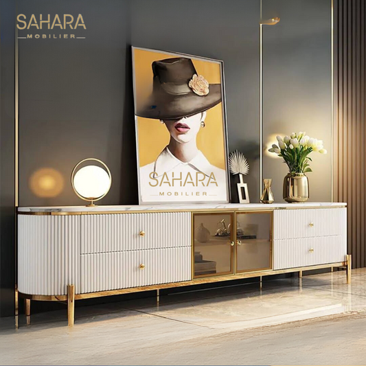 MEUBLE TV L 200 *D 40 * H 47 cm B3611