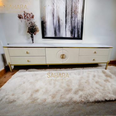 MEUBLE TV L 200 *D 40 * H 47 cm B3611