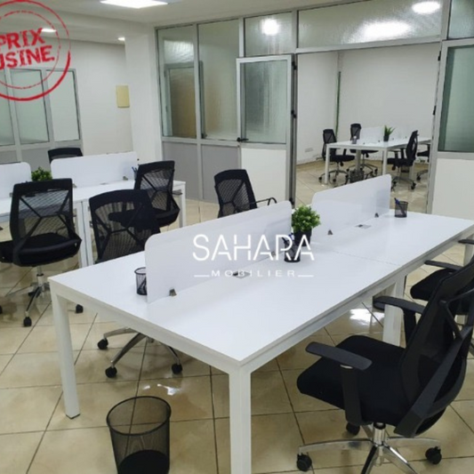 Bureau bench 4 positions SynergyWork Réf. B1792