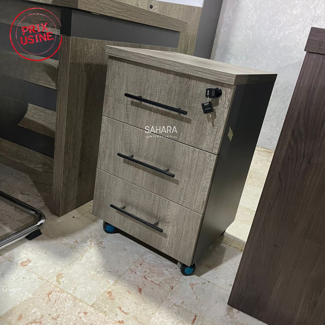 Pack Bureau ONOMO ( Bureau 160cm avec retour +Table basse + Caisson + Armoire Basse + Ensemble Fauteuils ) Réf B3616
