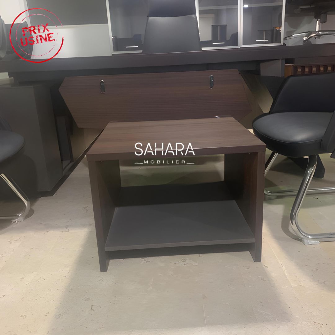 Pack MINSHUKU ( Bureau 220cm + Pack fauteuils + Table basse + Armoire Haute Vitres ) Réf B3585