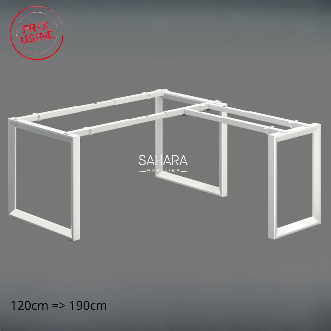 Piétement Métallique avec Retour Réf B3675