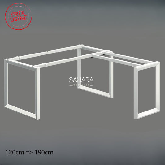 Piétement Métallique avec Retour Réf B3675