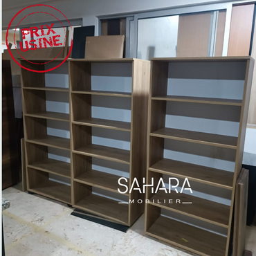 RAYONNAGE BOIS COLONNE 5 ÉTAGÈRES Réf. B2121