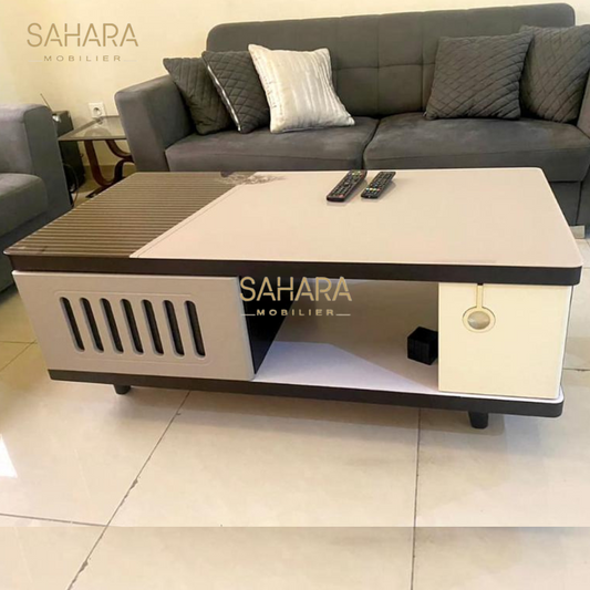 Table basse avec 2 tiroir et 2 porte B3603