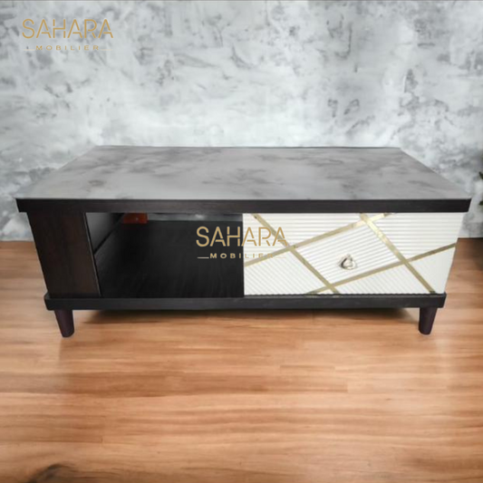 Table basse StoreTV avec rangement et 2 tiroir B3594