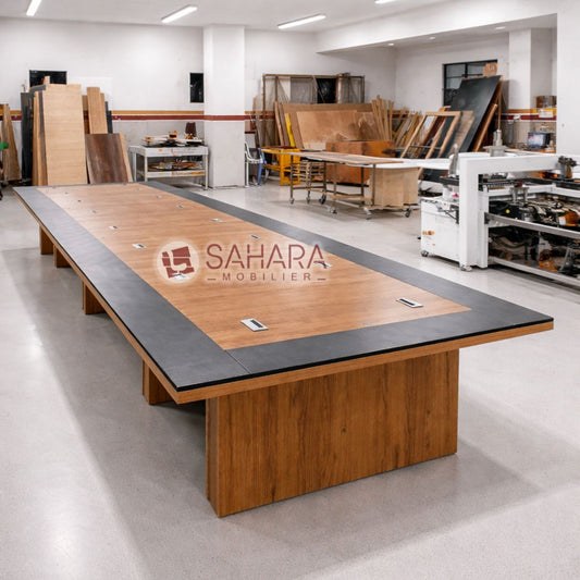 Table de réunion design moderne pour salle de conférence – mobilier de bureau professionnel