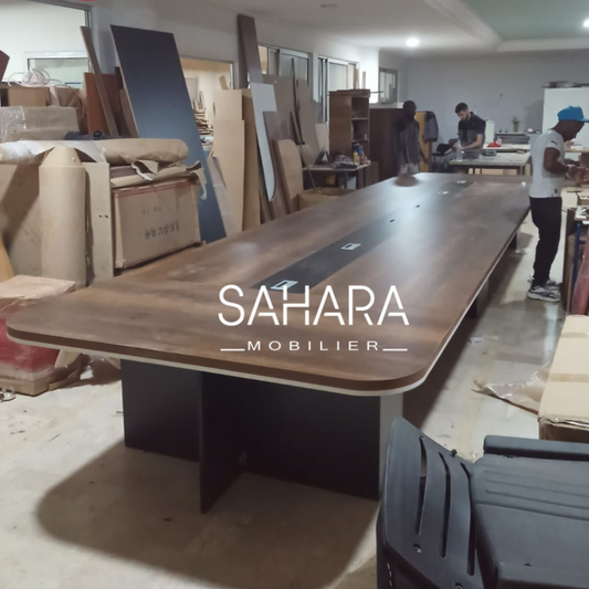 Table de réunion modulaire en bois 700 cm Réf. B3178