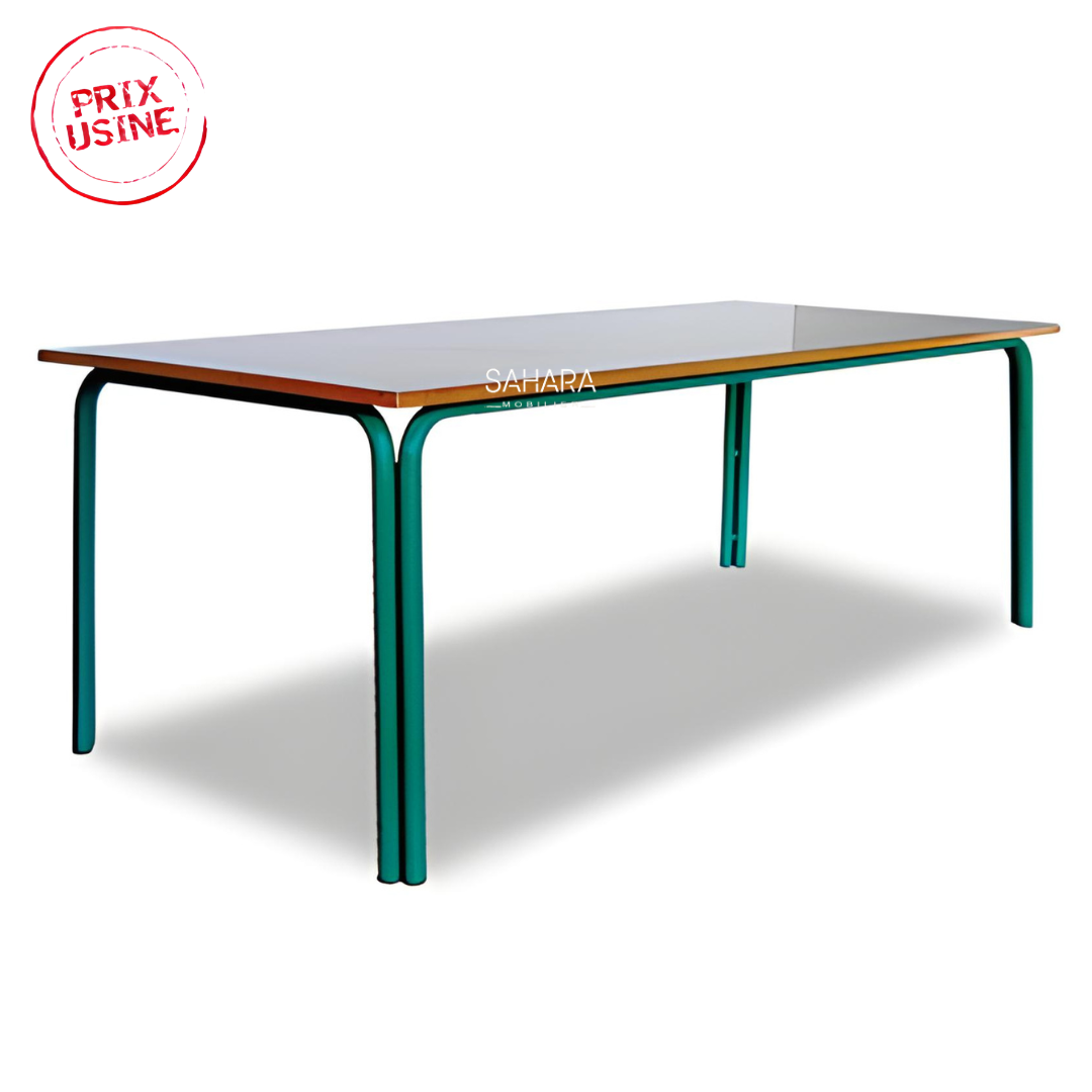 Table modulaire à piétement jumelé 200 x 90 cm Réf. A0549