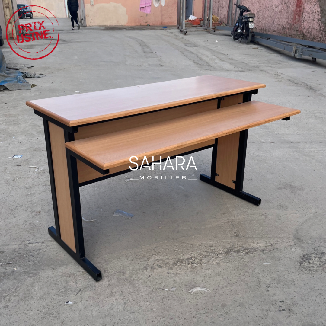 Table ordinateur semi métallique A0601
