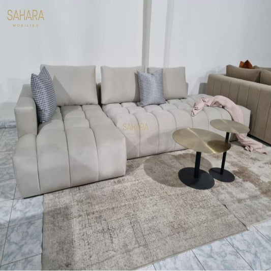 Salon Modern forme L Réf B3046