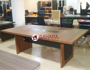 Pack table de réunion 2m4 + 6 fauteuils visiteurs Réf 4078