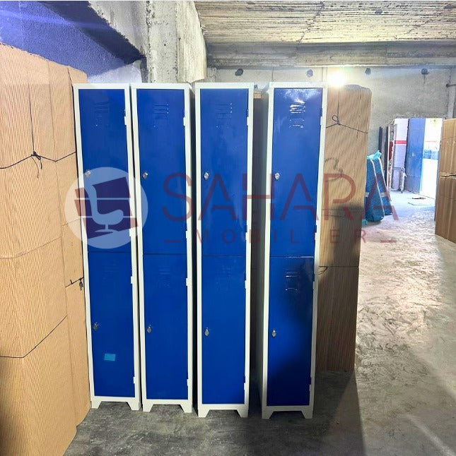 Casier vestiaire métallique 2 portes a fermeture cadenas Réf. B1977