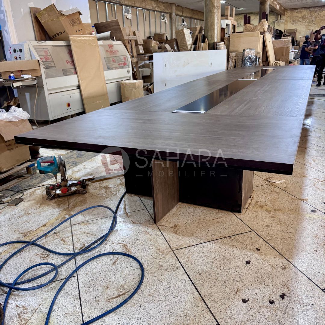 Table de réunion modulaire en bois 700 cm Réf. B3178