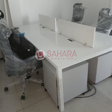 Bureau bench 4 positions SynergyWork Réf. B1792